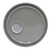 2.5-7 Gallon Gray Steel Pail Lug Cover, Rust Inhibited, Rieke Spout, Flow in Gasket, Rieke Fitting