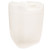 5 Gallon Natural HDPE Plastic Rectangle Tight Head Pail, 70mm Opening, Closed Vent Cap, UN Rated, No Dust Cap