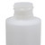 4 oz Natural HDPE Plastic Cylinder Bottle, 24mm 24-410, Unflamed