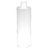16 oz Natural HDPE Plastic Cylinder Bottle, 28mm 28-410, 35 Gram