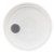 3.5-6 Gallon White HDPE Plastic Pail Tear Tab Cover, Inserted Molded Rieke Fitting
