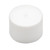 24mm, 24-410 White PP Plastic Smooth Top, Ribbed Sides, .020 Pulp Liner Plain