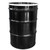 55-Gallon Black Open Head Steel Reconditioned Drum, Any Lining, Black Cover, 2"& 3/4" Fitting, Bolt Ring, UN Rated