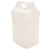 128 oz Natural HDPE Plastic F Style Bottle, 38mm 38-400, 150 Gram