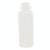 16 oz Natural HDPE Plastic Square Juice Bottle, 38mm 38-400, 20 Gram