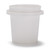 4 oz White HDPE Plastic Pry Off Round Vapor Lok Tub