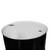 55 Gallon Black Steel Tight Head Drum, w/White Top, Unlined 2" & 3/4" Tri-Sure® Fitting, Capseal, UN Rated