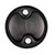 55 Gallon Black HDPE Plastic Tight Head Drum, Top and Bottom Chimes, (2) 2" & 3/4" Fittings, UN Rated