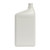 32 oz White HDPE Plastic Oil Bottle with View Stripe & Graduations, Offset Neck, 28mm 28-400, 52 Gram