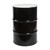 55 Gallon Black Steel Tight Head Drum, Unlined, White Cover, 2" & 3/4" Fitting, Buna Gasket, includes UN Rating Stenciled on Cover, UN Rated