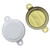 3/4" White Aluminum Drum Capseal with Gasket – Tamper Evident
