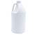 64 oz Blue/White HDPE Plastic Industrial Round Bottle, 38mm 38-400, 65 Gram