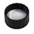 28mm, 28-400 Black PP Plastic Turret Cap, Heat Seal for HDPE, 3.00" x 6.00" Orifice