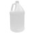 128 oz Natural HDPE Plastic Industrial Round Bottle, 38mm 38-400, Drop Lock Neck, 120 Gram