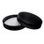 58mm 58-400 Black PP Plastic Smooth Top, Smooth Sides Cap with PS22 Plain Liner