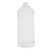 32 oz Natural HDPE Plastic Modern Round Bottle, 28mm 28-400, 65 Gram