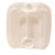 5 Gallon Natural HDPE Plastic Rectangle Tight Head Pail, 6 TPI, 70 mm TE Fittings, Vent, Integrated Handle, Dust Cap, UN Rated
