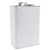 1 Gallon F-Style White Coat Metal 610 x 907 Can, 1 3/4" Delta Off Center Opening, Unlined