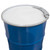 55 Gallon Blue Steel Open Head Drum, Unlined, White Cover, No Fittings, Top Lever Lock Ring, UN Rated