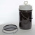 6 Gallon Black Steel Delpak Pail w/ Ring Seal Cover & Bolt Ring, UN Rated