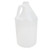 128 oz Natural HDPE Plastic Industrial Round Bottle, 38mm 38-400, 130 Gram