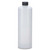 16 oz Natural HDPE Plastic Cylinder Bottle, 24mm 24-410