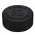 38mm, 38-400 Black PP Plastic Child Resistant Cap w/ Heat Seal Liner for PE,  Embossed Push Down & Turn