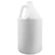 128 oz Blue/White HDPE Plastic Industrial Round Bottle, 38mm 38-400, 120 Gram, 4 x 1, Kraft Box