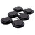 6 Pack Black PCR HDPE Plastic Handle Can Carriers for 202 Beverage Cans