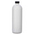 16 oz White HDPE Plastic Cosmo Round Bottle, 24mm 24-410