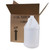 128 oz Natural HDPE Plastic Industrial Round Bottles, 38mm 38-400, 4x1, 120 Gram, Kraft Box