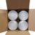 128 oz Natural HDPE Plastic Industrial Round Bottles, 38mm 38-400, 4x1, 120 Gram, Kraft Box