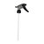 28mm 28-400 Black/Gray PP Chemical Resistant Trigger Sprayer, Viton Gasket, 240mm Dip Tube