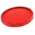3.5-5 Gallon Red HDPE Plastic Tear Tab Pail Cover, Gasketed
