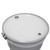 55 Gallon White Steel Open Head Drum, Phenolic Lining, 2" X 3/4" Fitting, Poly Irradiated Bolt Ring, UN Rated