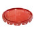 2.5-7 Gallon Red Steel Inhibited Steel Open Head Lug Cover, UN Rated, Flow in Gasket, 24 Gauge