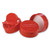 53mm 53-485 Red PP Plastic Sift Cap w/ PS22 Liner .300" Orifice