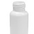 2 oz White LDPE Plastic Bullet Round Bottle, 24mm 24-410, Unflamed
