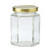 190ml Flint Glass Oval Hex Jar, 58 mm, Twist, 12x1