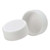 28mm 28-400 White PP Plastic Screw Cap w/ Foam Liner