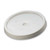 2 Gallon White HDPE Plastic Tear Tab Pail Cover