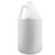 128 oz Blue/White HDPE Plastic Industrial Round Bottle, 38mm 38-400, 120 Gram