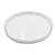 1 Gallon White HDPE Plastic Pail Cover, Black EPDM Gasket, 65 MIL