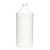 4 oz Natural HDPE Plastic Modern Round Bottle, 24mm 24-410, 12 Gram