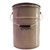 6 Gallon Gray Steel Open Head Pail, Buff Epoxy Lining, w/ CWL, 5" Double Bead, Ring Seal Cover, Rieke Fitting, White Tube Gasket, Lever Lock Ring, Covers in Carton