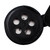 48mm Black PP Plastic Spice Cap, 5.30" Orifice, Heat Seal Liner w/ "Sealed for Freshness"