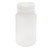 4 oz Natural HDPE Plastic Wide Mouth Round Jar, 38mm 38-415, 25 Gram, w/ PP Closure