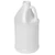 64 oz White HDPE Plastic Industrial Round Bottle, 38mm 38-400, 70 Gram