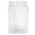 64 oz Clear PET Plastic Square Grip Spice Jar, 110mm 110-400, 108 Gram