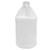 64 oz Natural HDPE Plastic Industrial Round Bottle, 38mm 38-400, 70 Gram